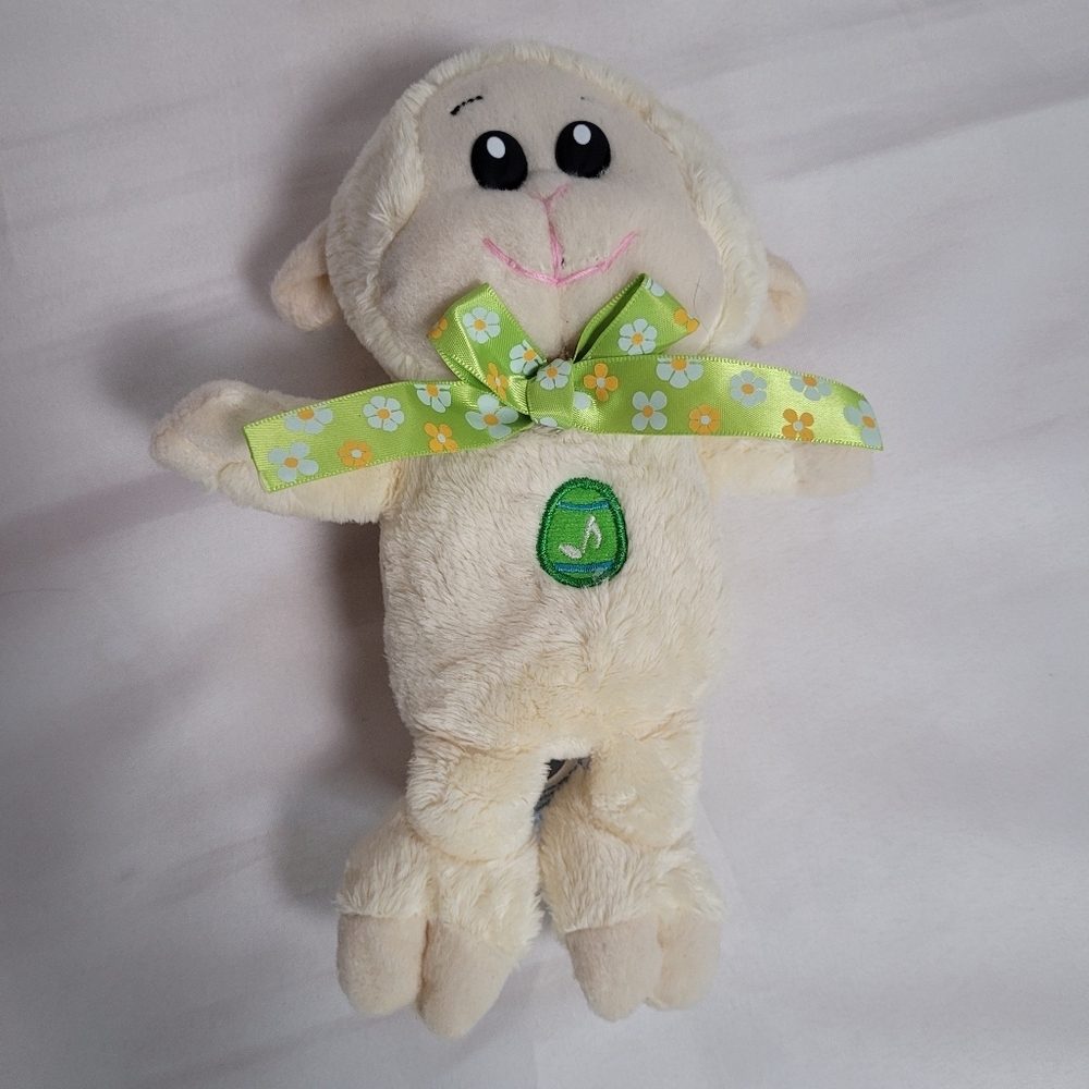 Easter Talking Lamb Sheep Plush 8" Kids Of America Pastel Yellow
